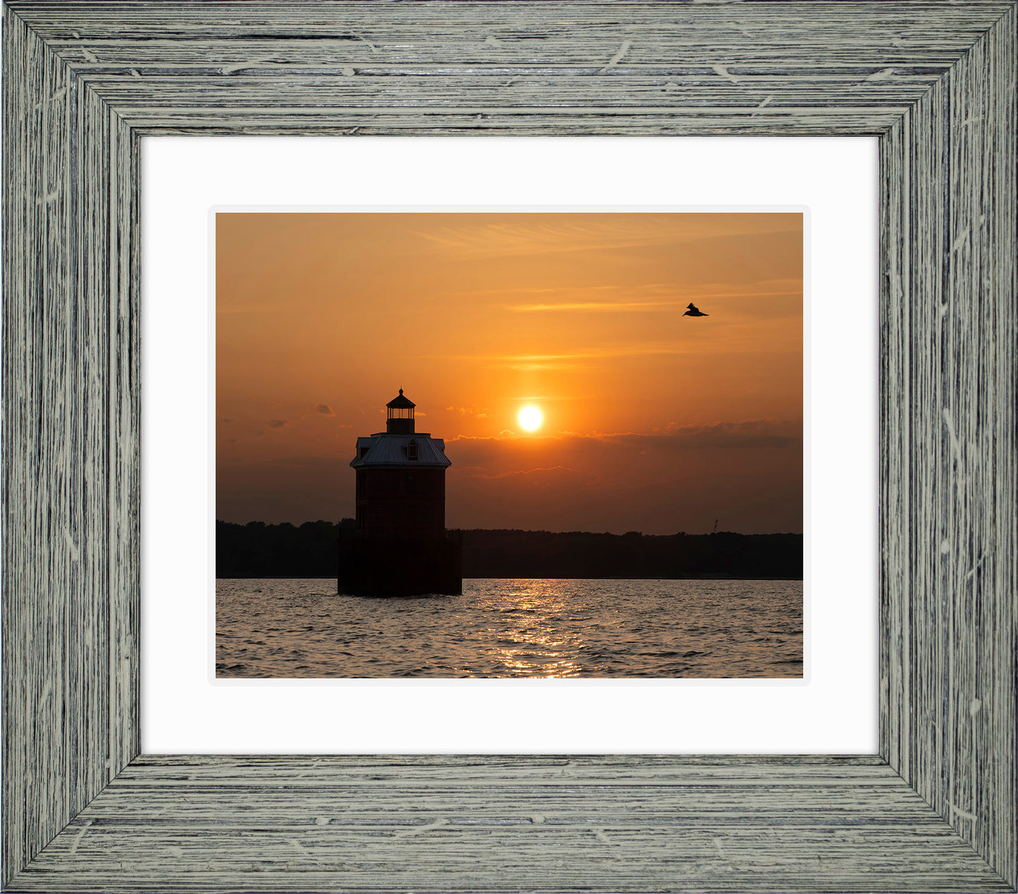 Sunset at Sandy Point Light