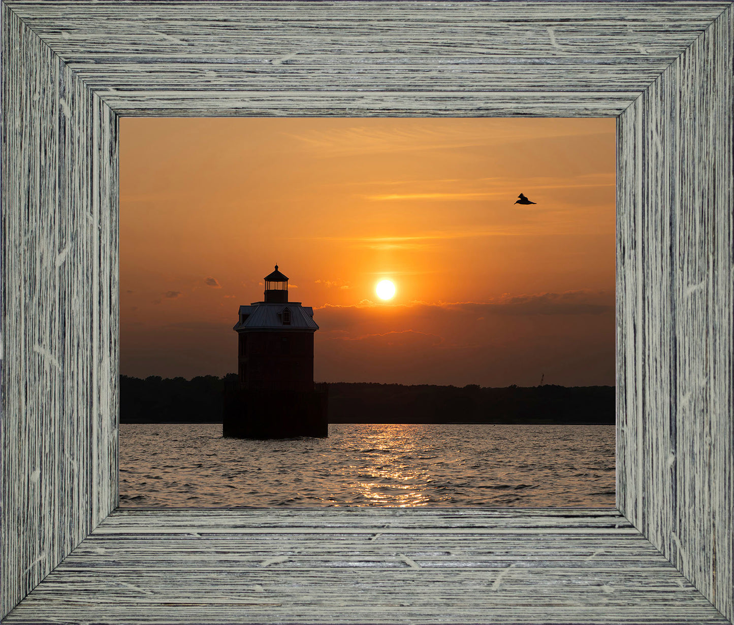 Sunset at Sandy Point Light
