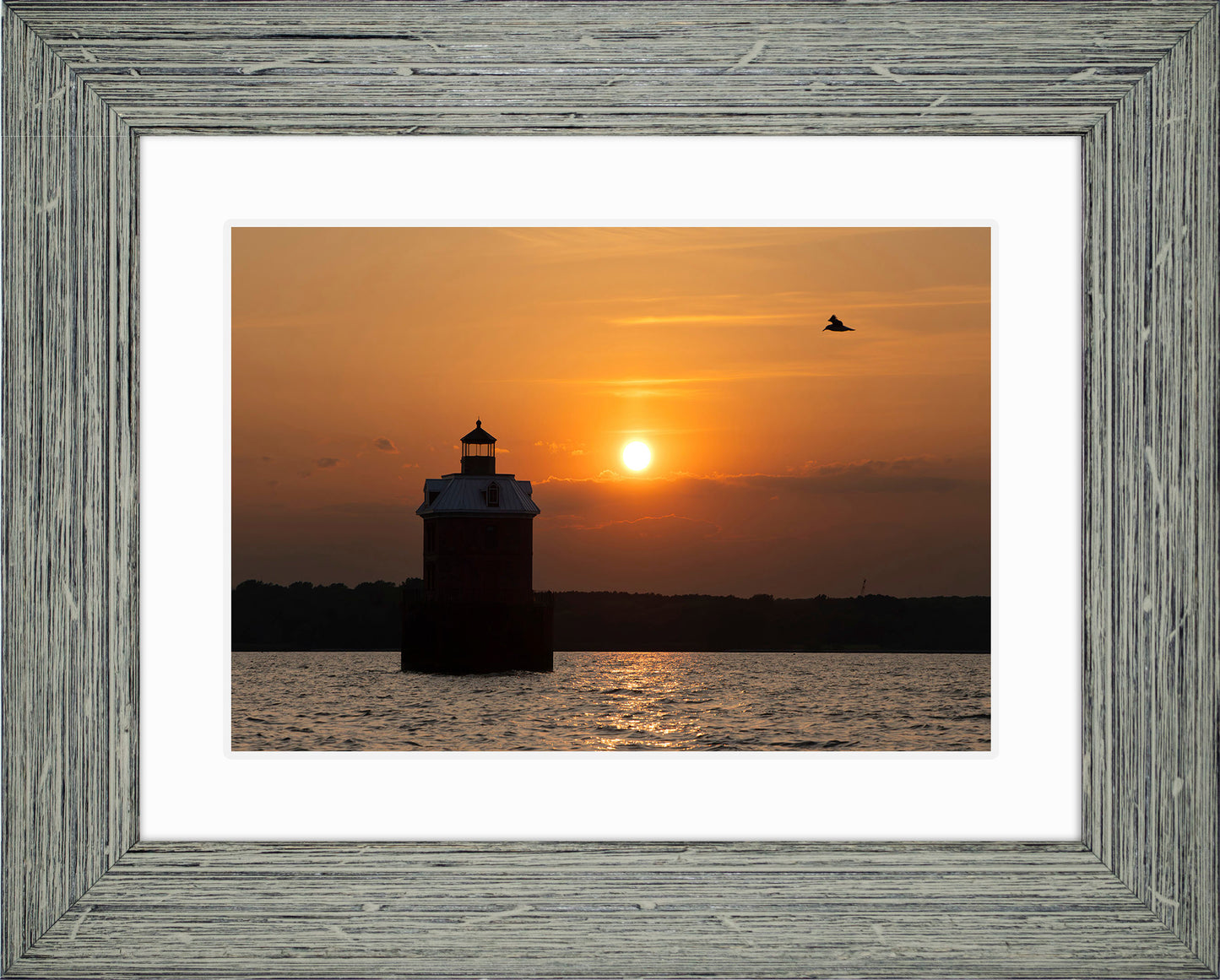 Sunset at Sandy Point Light