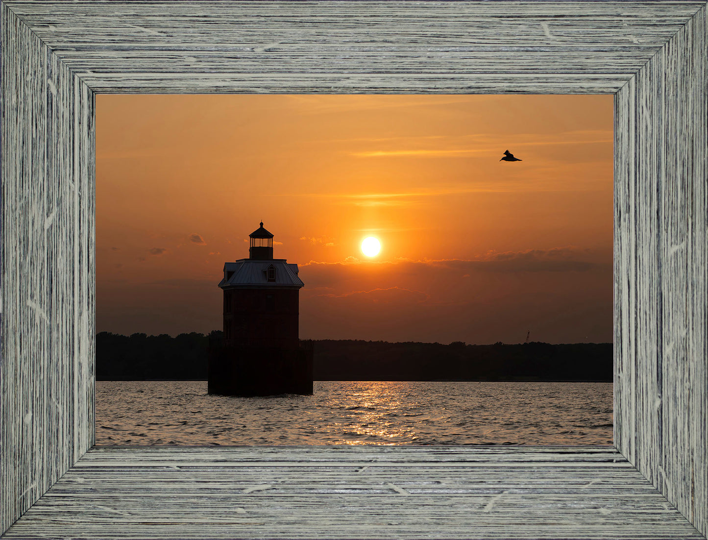 Sunset at Sandy Point Light