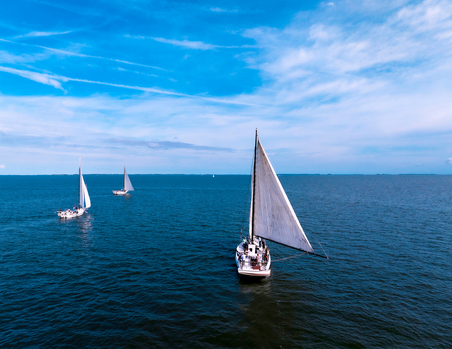 2022 Deal Island Skipjack Races - Three Down Wind