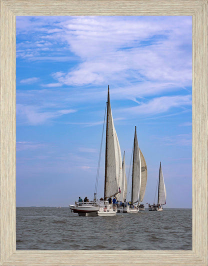 2023 Deal Island Skipjack Races - Committee Boat Run -- Digital Print