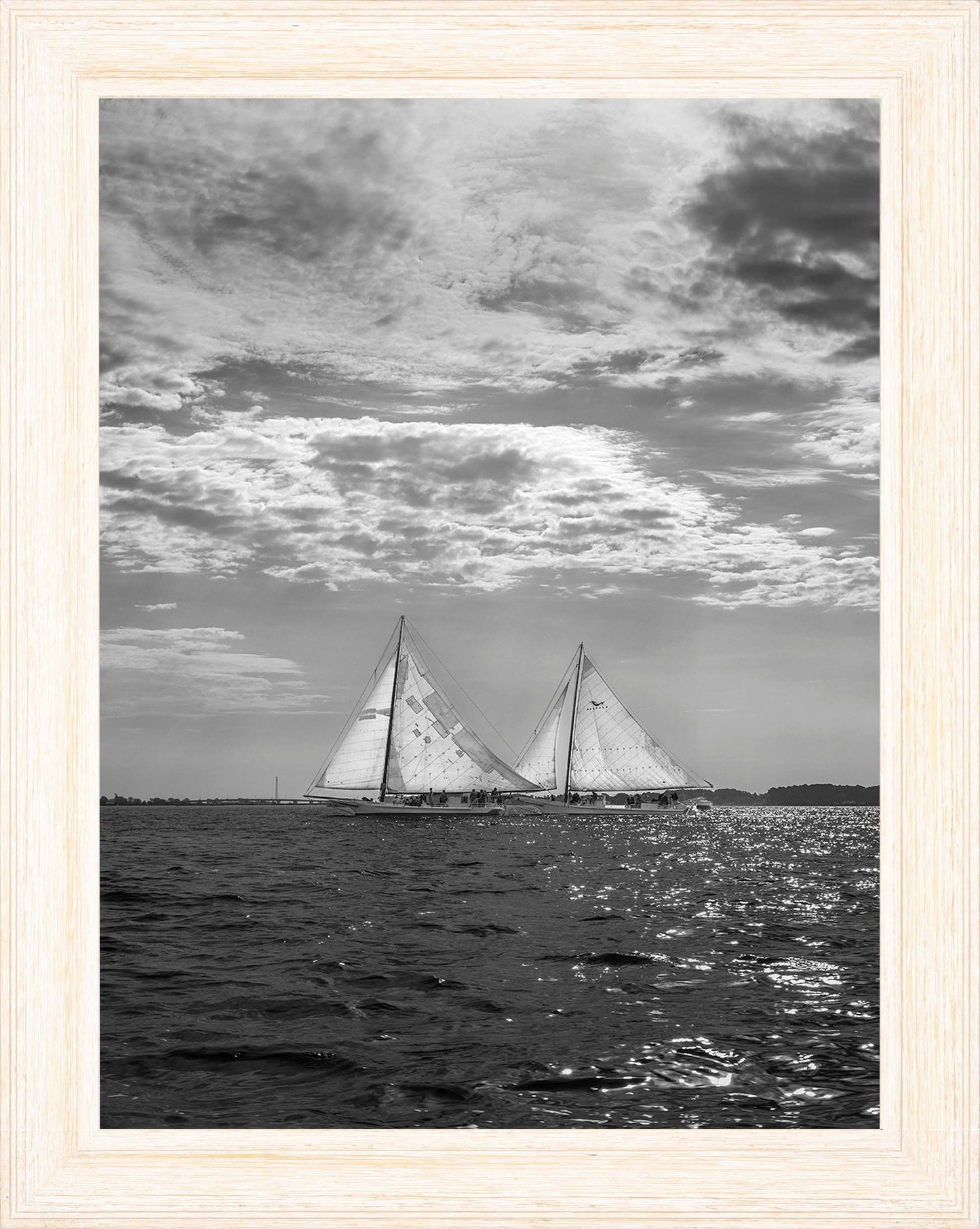 2023 Deal Island Skipjack Races - Fannie Dougherty Leads the Han Em Harve (BW)