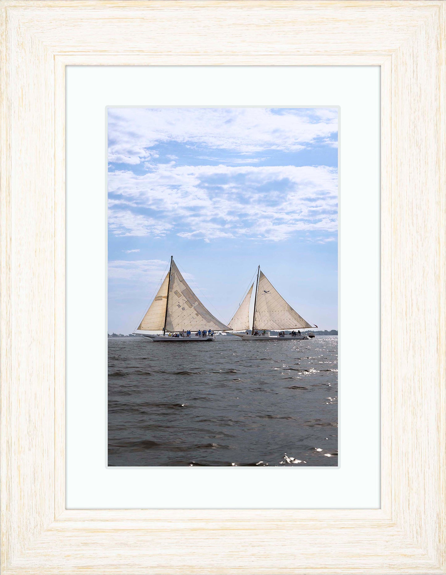 2023 Deal Island Skipjack Races - Fannie Dougherty Leads the Han Em Harve (Color)