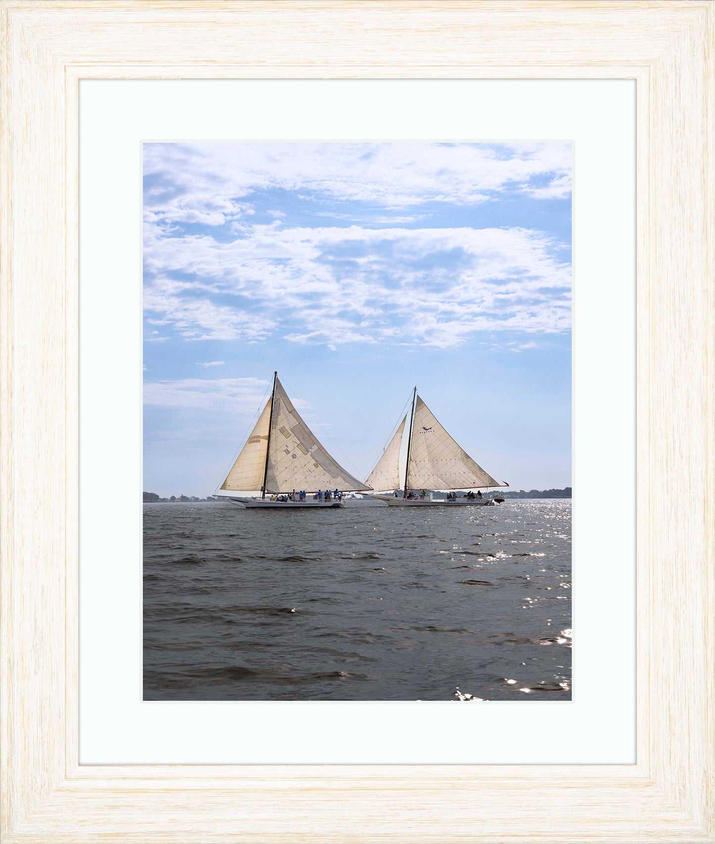 2023 Deal Island Skipjack Races - Fannie Dougherty Leads the Han Em Harve (Color)