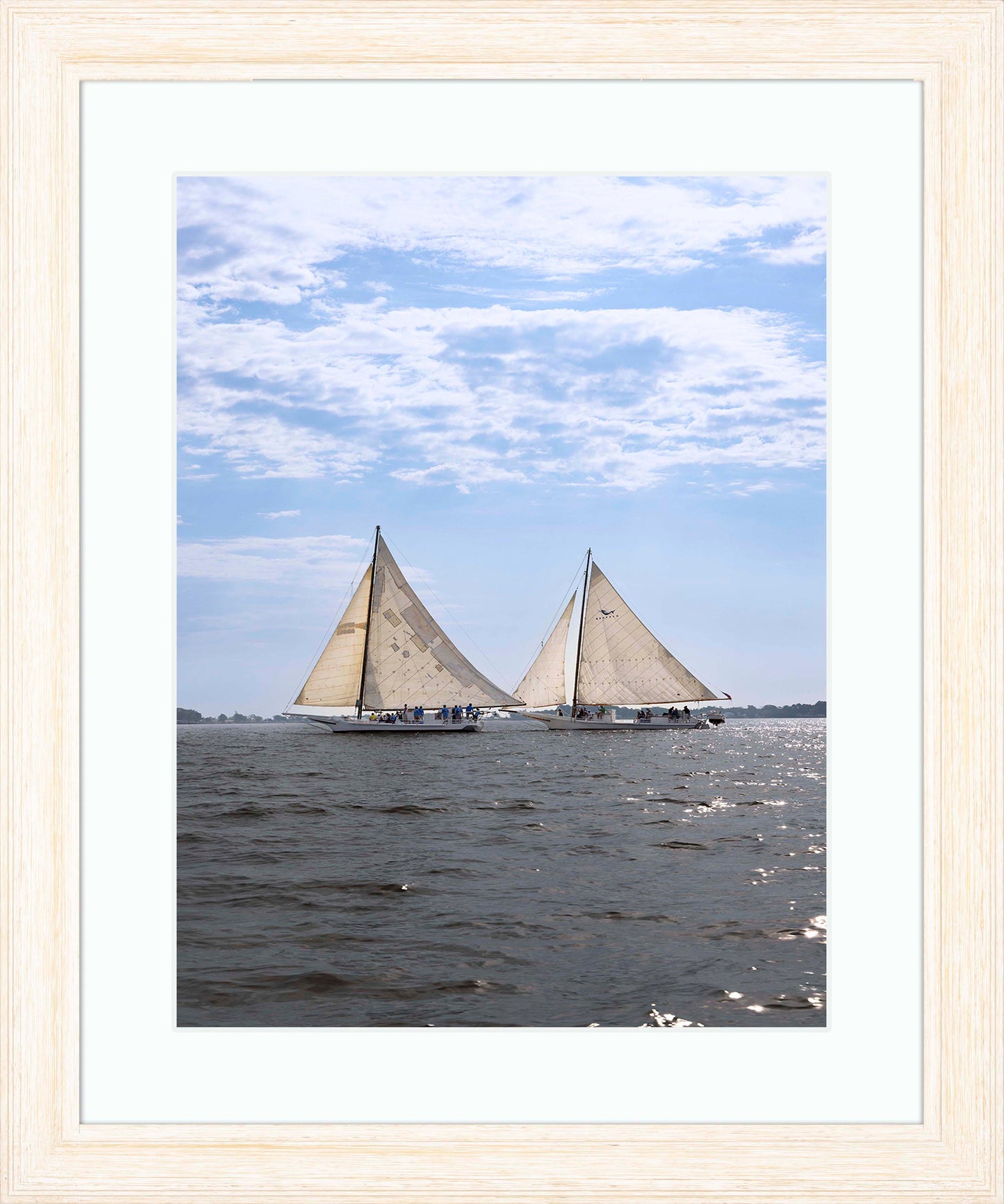 2023 Deal Island Skipjack Races - Fannie Dougherty Leads the Han Em Harve (Color)