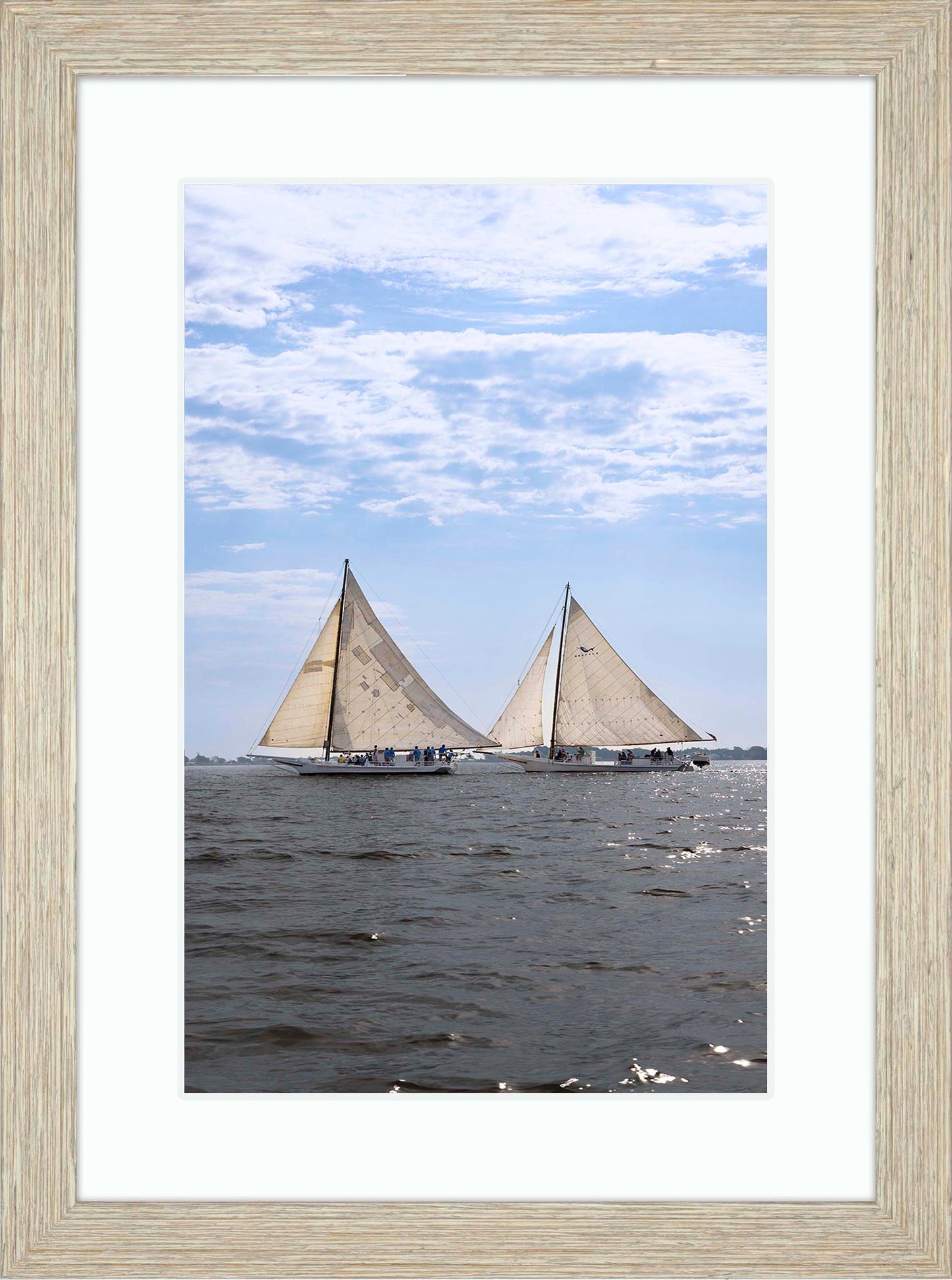 2023 Deal Island Skipjack Races - Fannie Dougherty Leads the Han Em Harve (Color)