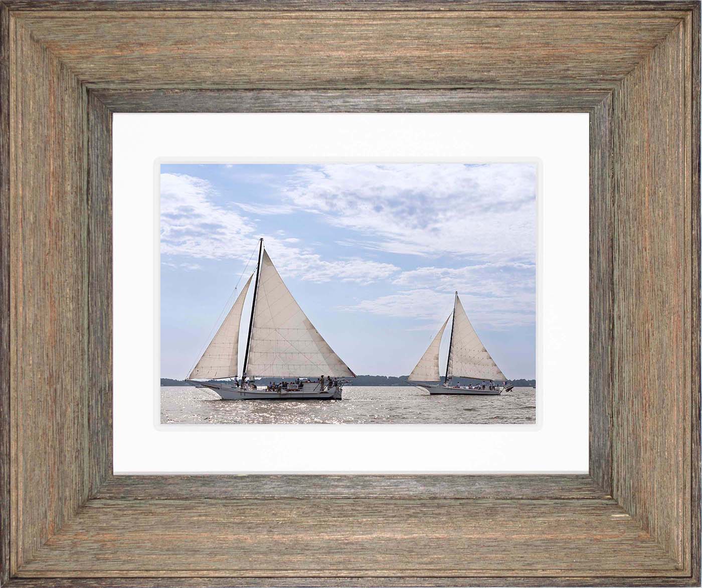 2023 Deal Island Skipjack Races - The Somerset Leads the Ida May -- Digital Print