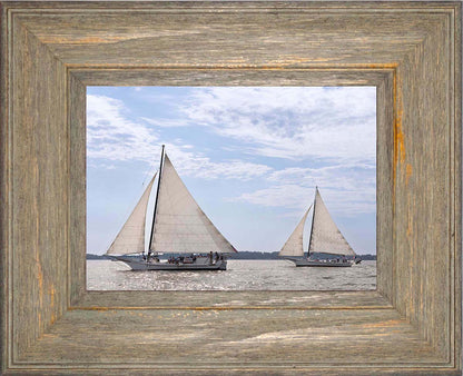 2023 Deal Island Skipjack Races - The Somerset Leads the Ida May -- Digital Print