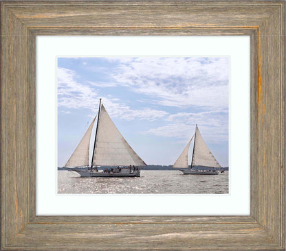2023 Deal Island Skipjack Races - The Somerset Leads the Ida May -- Digital Print