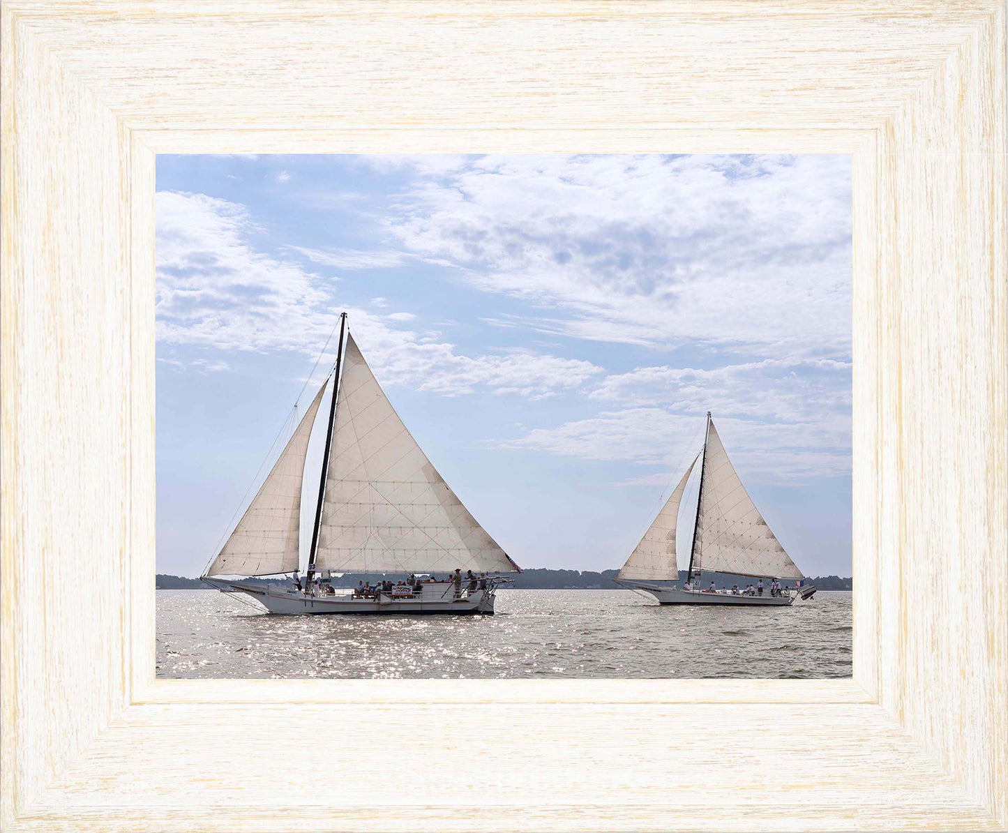 2023 Deal Island Skipjack Races - The Somerset Leads the Ida May -- Digital Print