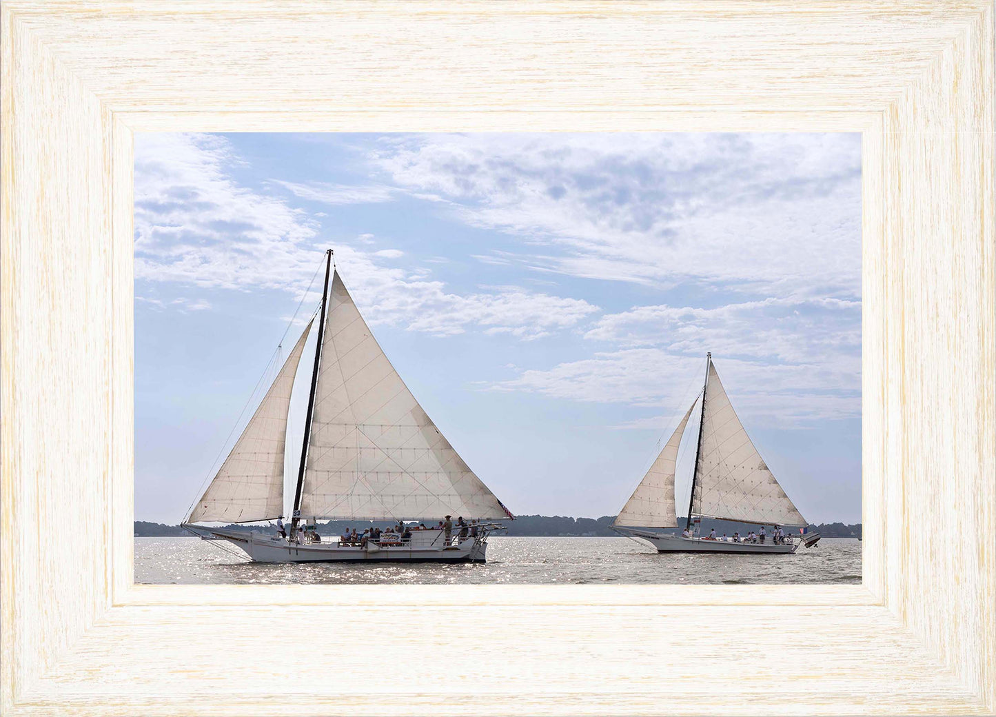 2023 Deal Island Skipjack Races - The Somerset Leads the Ida May -- Digital Print