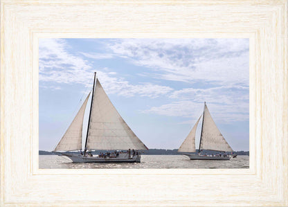 2023 Deal Island Skipjack Races - The Somerset Leads the Ida May -- Digital Print