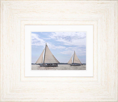 2023 Deal Island Skipjack Races - The Somerset Leads the Ida May -- Digital Print
