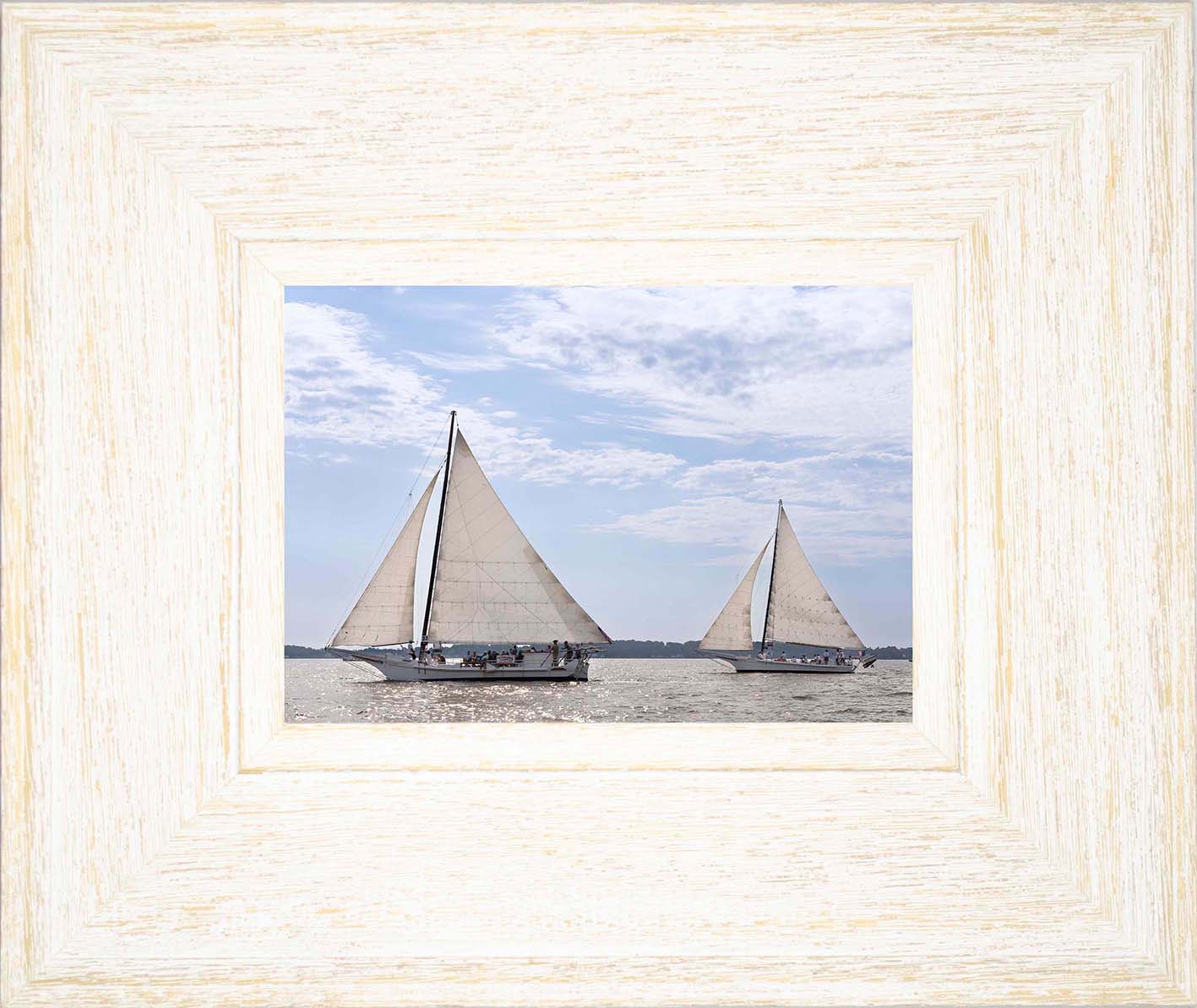 2023 Deal Island Skipjack Races - The Somerset Leads the Ida May -- Digital Print