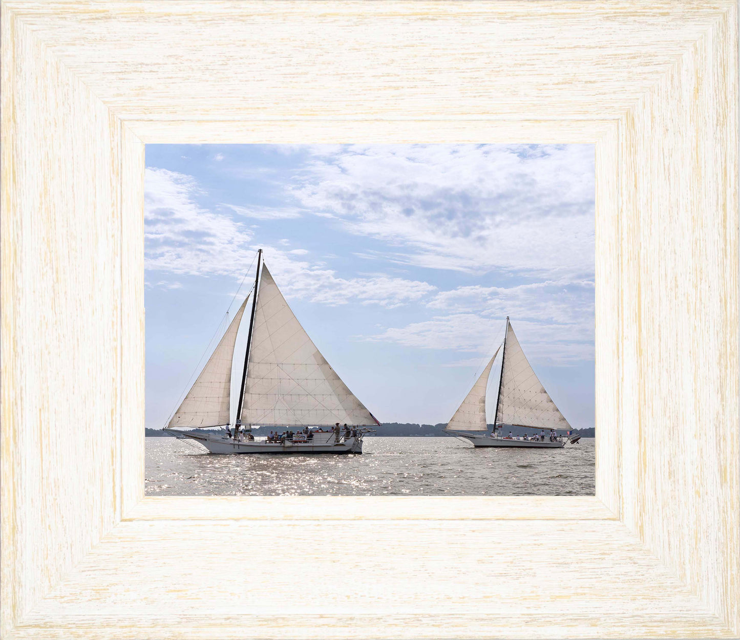 2023 Deal Island Skipjack Races - The Somerset Leads the Ida May -- Digital Print