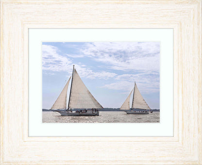 2023 Deal Island Skipjack Races - The Somerset Leads the Ida May -- Digital Print