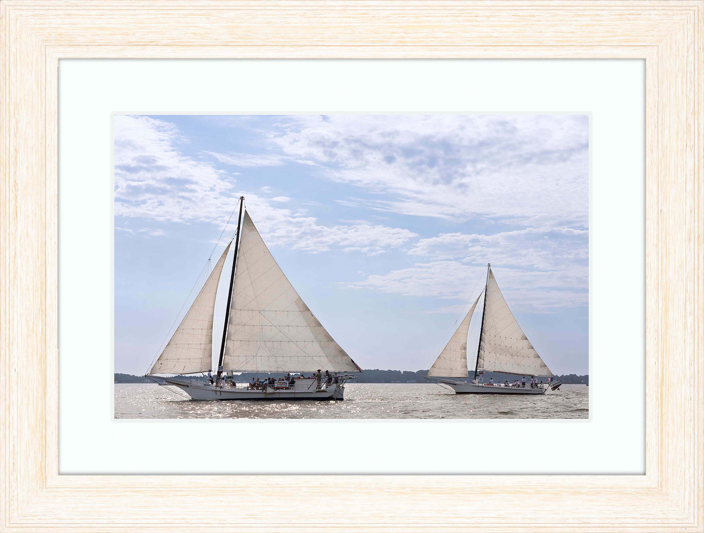 2023 Deal Island Skipjack Races - The Somerset Leads the Ida May -- Digital Print