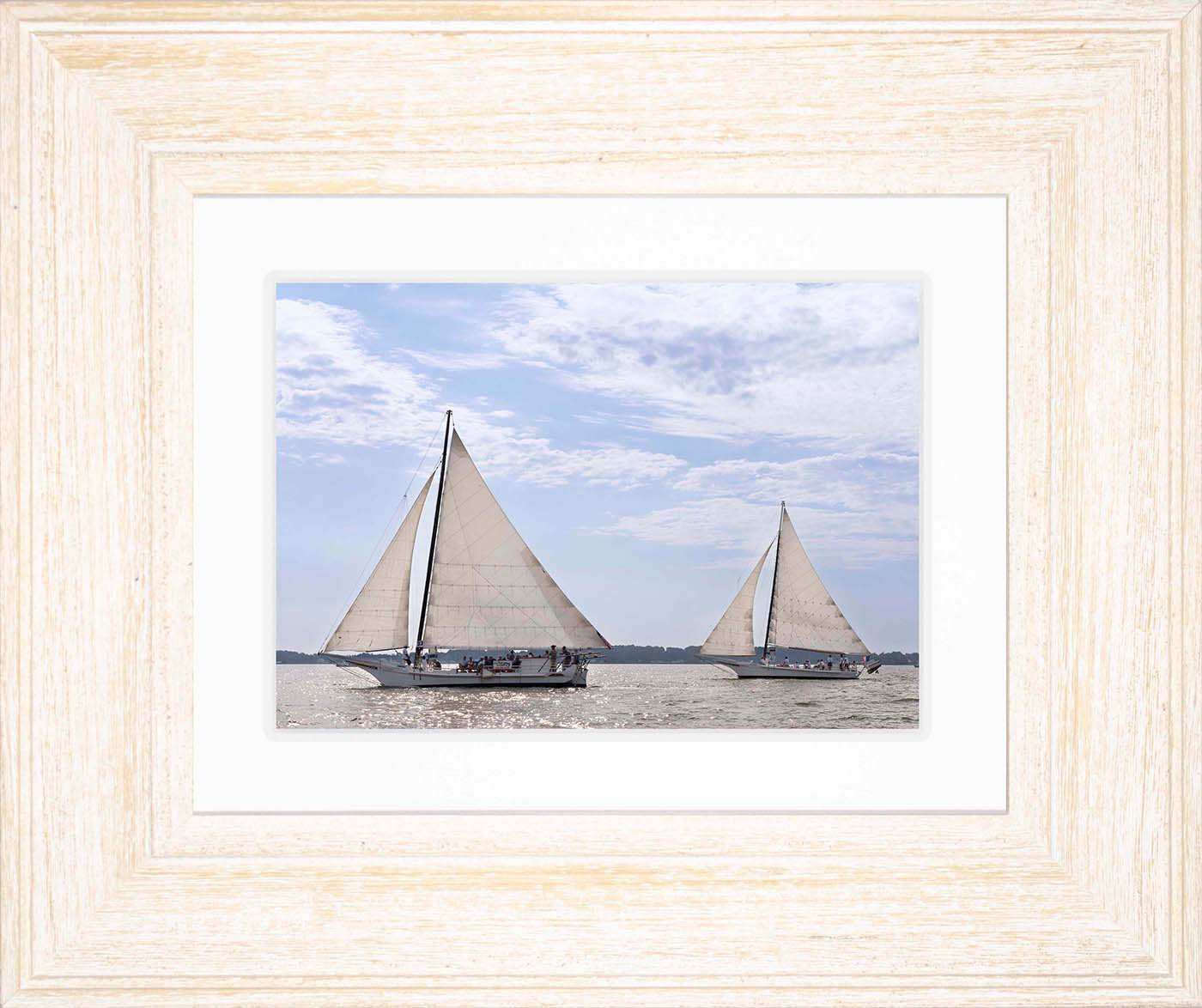 2023 Deal Island Skipjack Races - The Somerset Leads the Ida May -- Digital Print