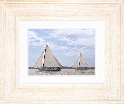 2023 Deal Island Skipjack Races - The Somerset Leads the Ida May -- Digital Print