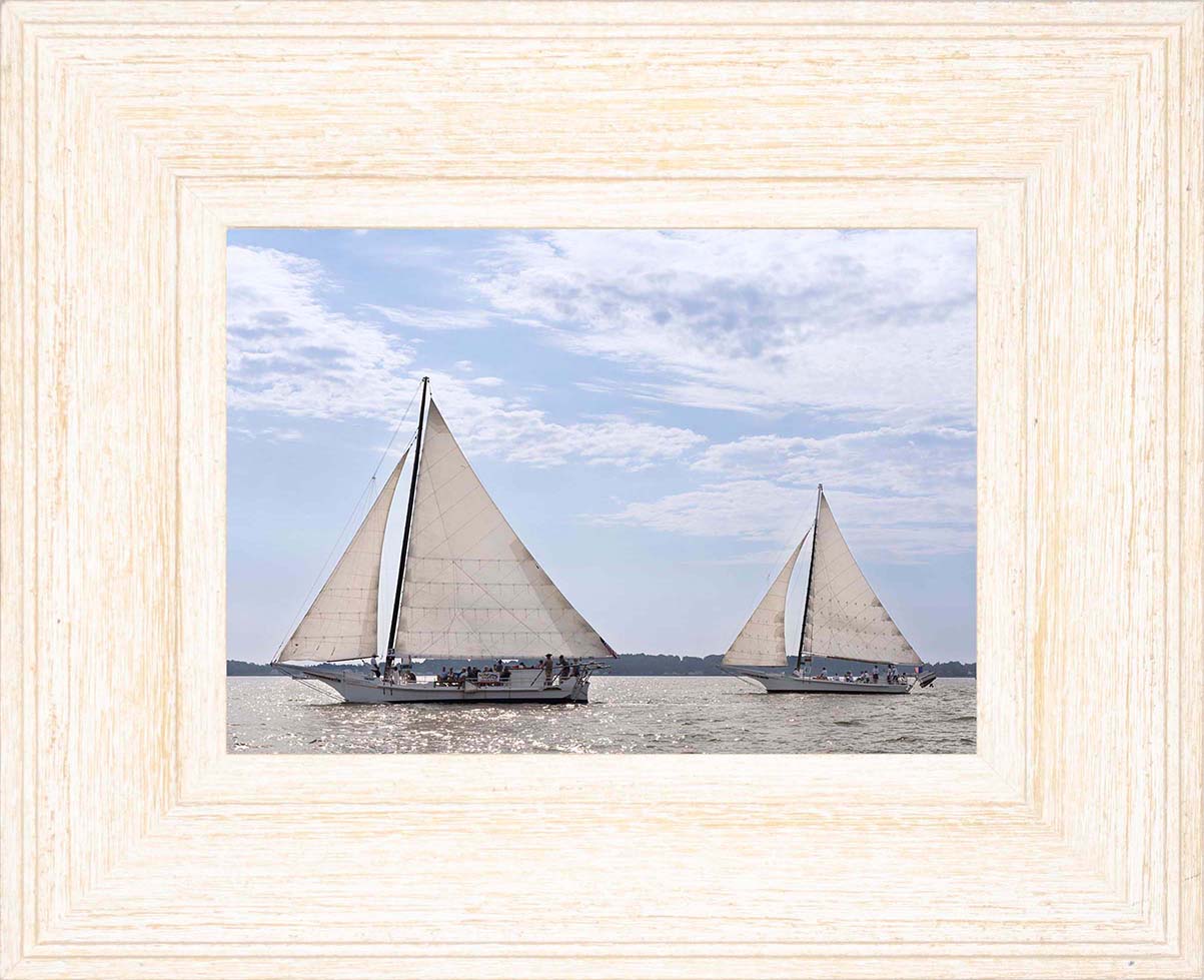 2023 Deal Island Skipjack Races - The Somerset Leads the Ida May -- Digital Print