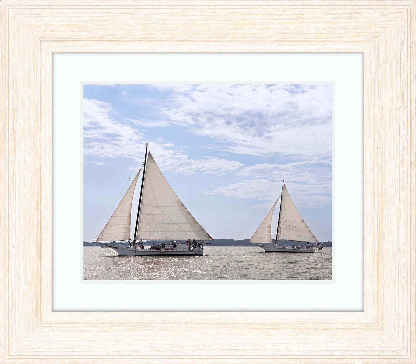 2023 Deal Island Skipjack Races - The Somerset Leads the Ida May -- Digital Print