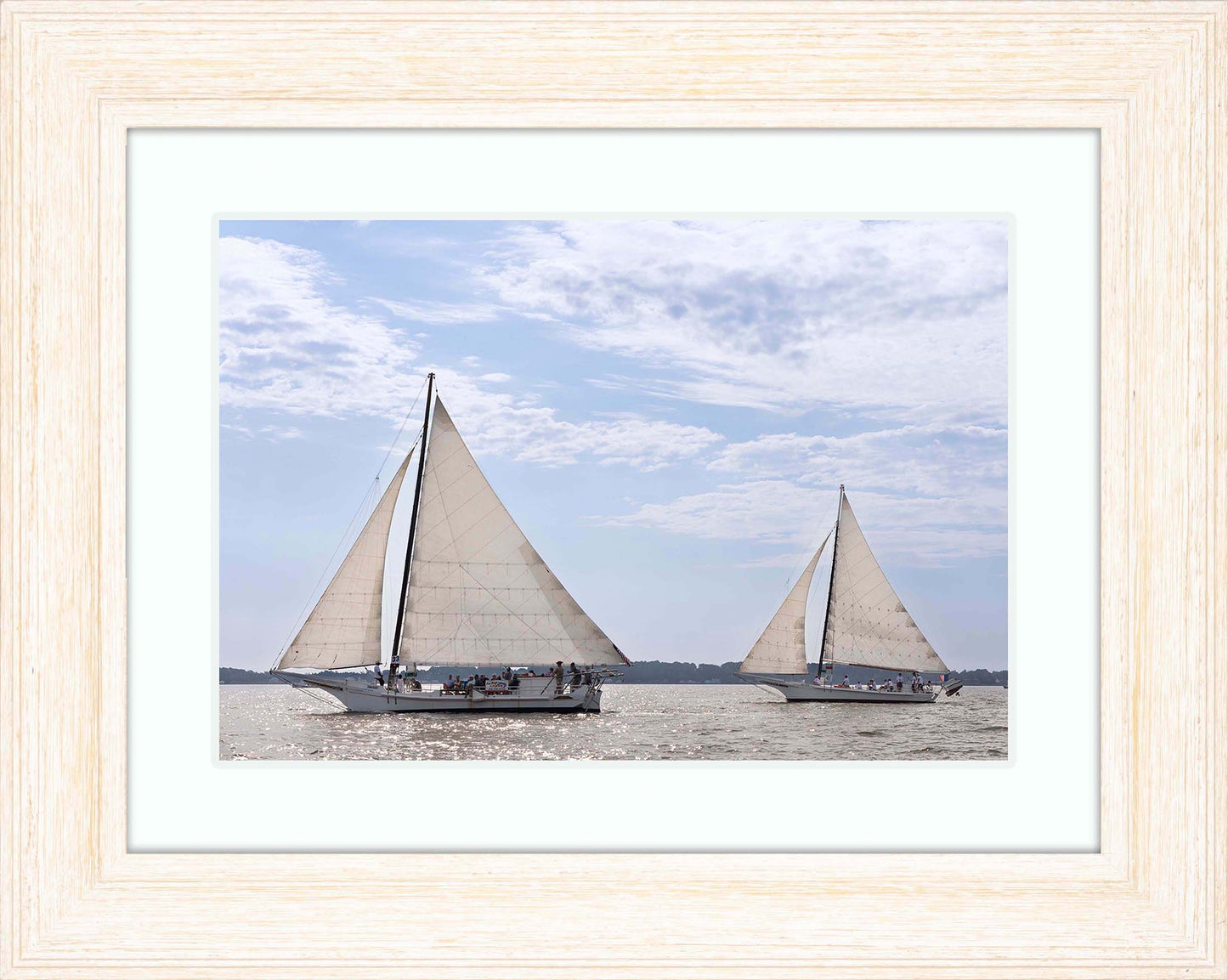 2023 Deal Island Skipjack Races - The Somerset Leads the Ida May -- Digital Print