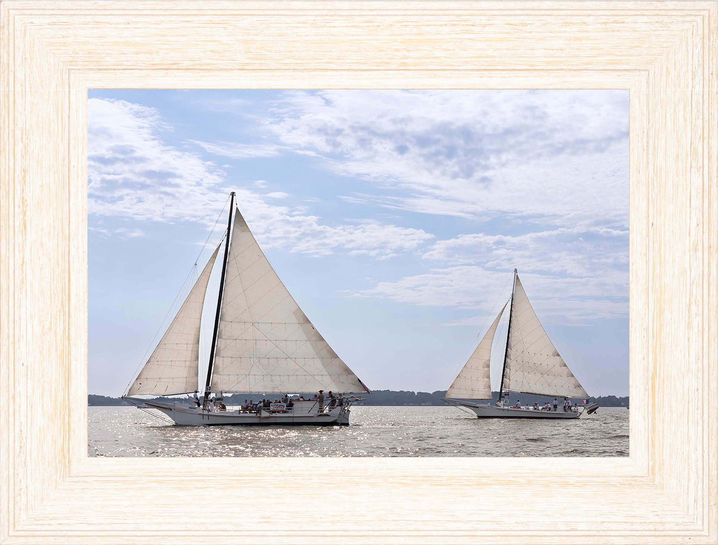 2023 Deal Island Skipjack Races - The Somerset Leads the Ida May -- Digital Print