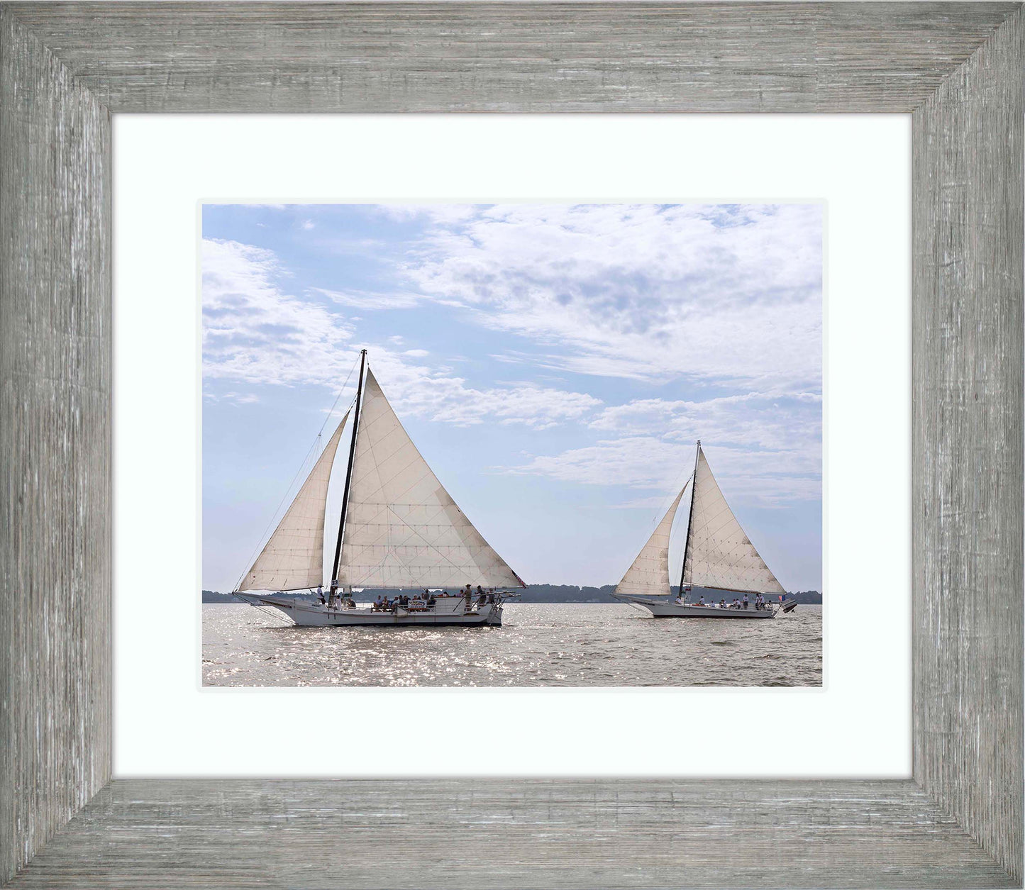2023 Deal Island Skipjack Races - The Somerset Leads the Ida May -- Digital Print