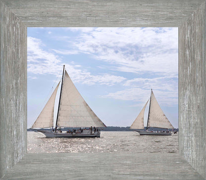 2023 Deal Island Skipjack Races - The Somerset Leads the Ida May -- Digital Print