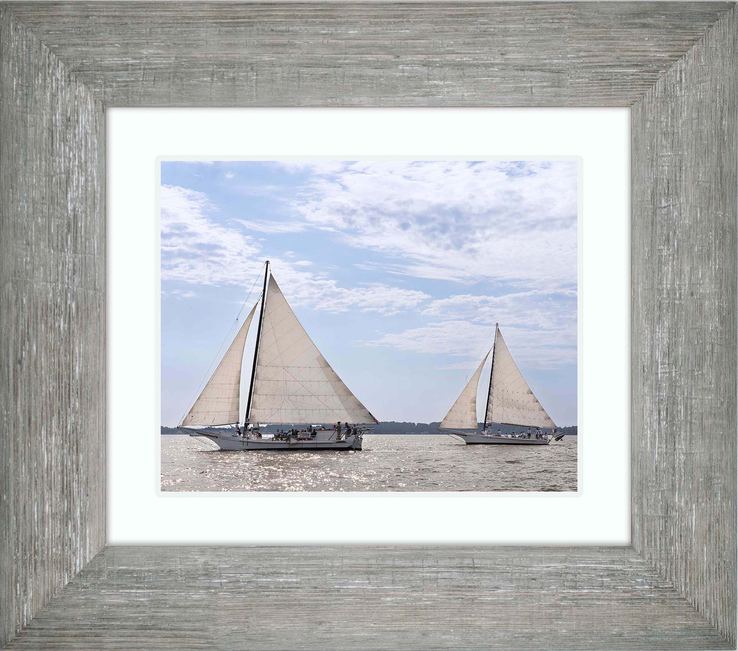 2023 Deal Island Skipjack Races - The Somerset Leads the Ida May -- Digital Print