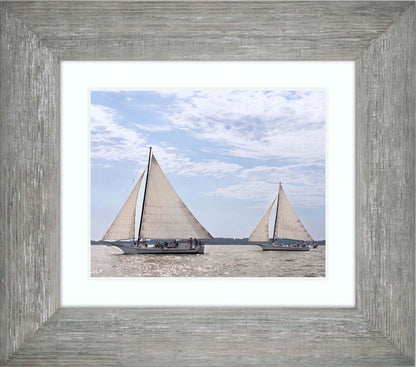 2023 Deal Island Skipjack Races - The Somerset Leads the Ida May -- Digital Print