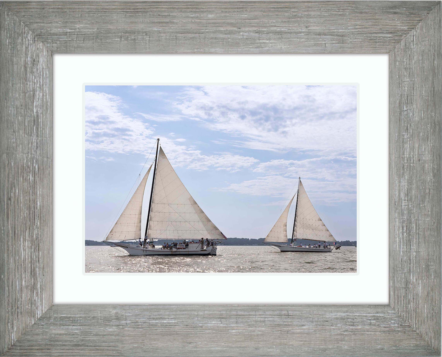 2023 Deal Island Skipjack Races - The Somerset Leads the Ida May -- Digital Print