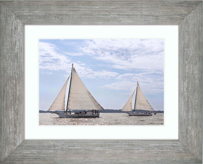 2023 Deal Island Skipjack Races - The Somerset Leads the Ida May -- Digital Print