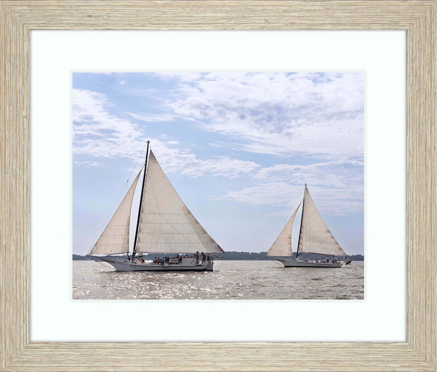 2023 Deal Island Skipjack Races - The Somerset Leads the Ida May -- Digital Print