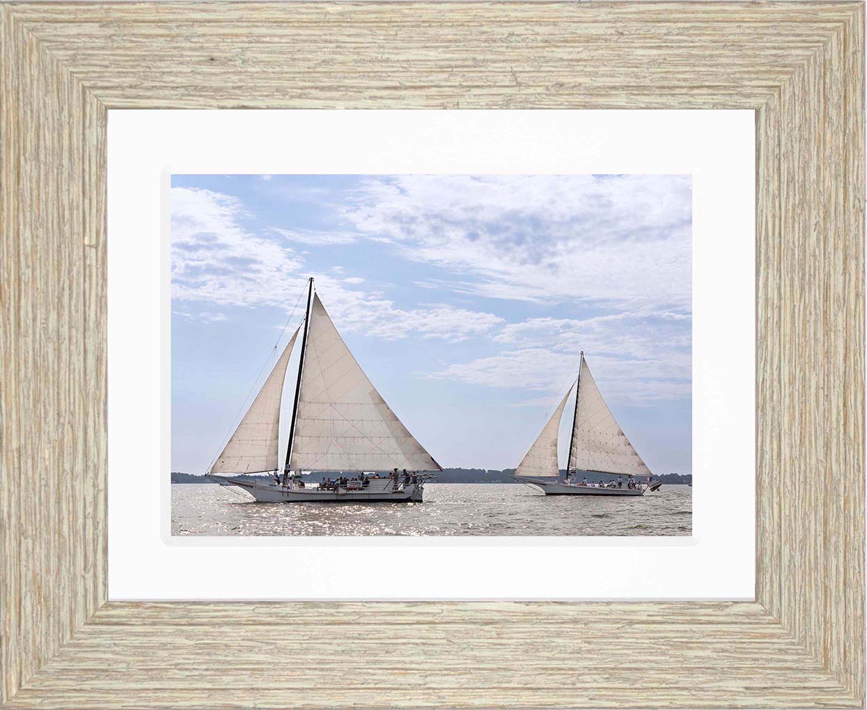 2023 Deal Island Skipjack Races - The Somerset Leads the Ida May -- Digital Print