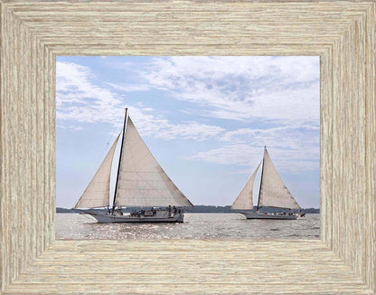 2023 Deal Island Skipjack Races - The Somerset Leads the Ida May -- Digital Print