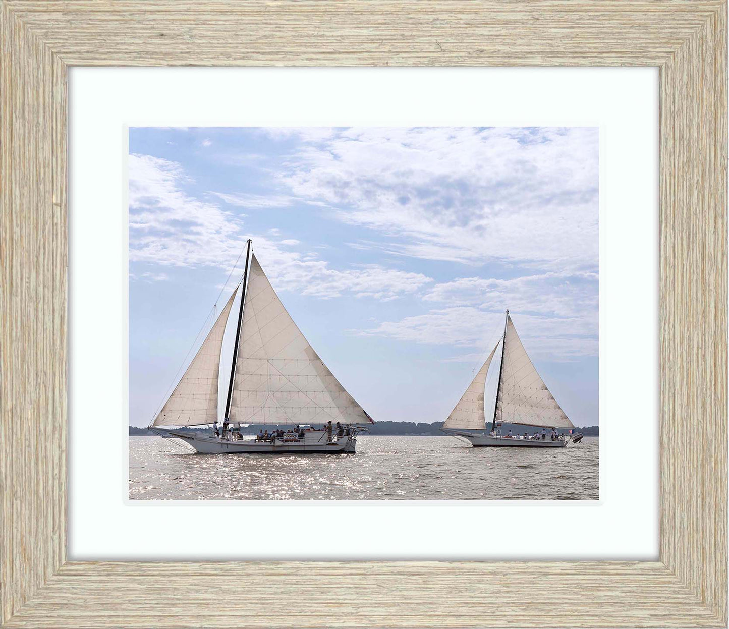 2023 Deal Island Skipjack Races - The Somerset Leads the Ida May -- Digital Print