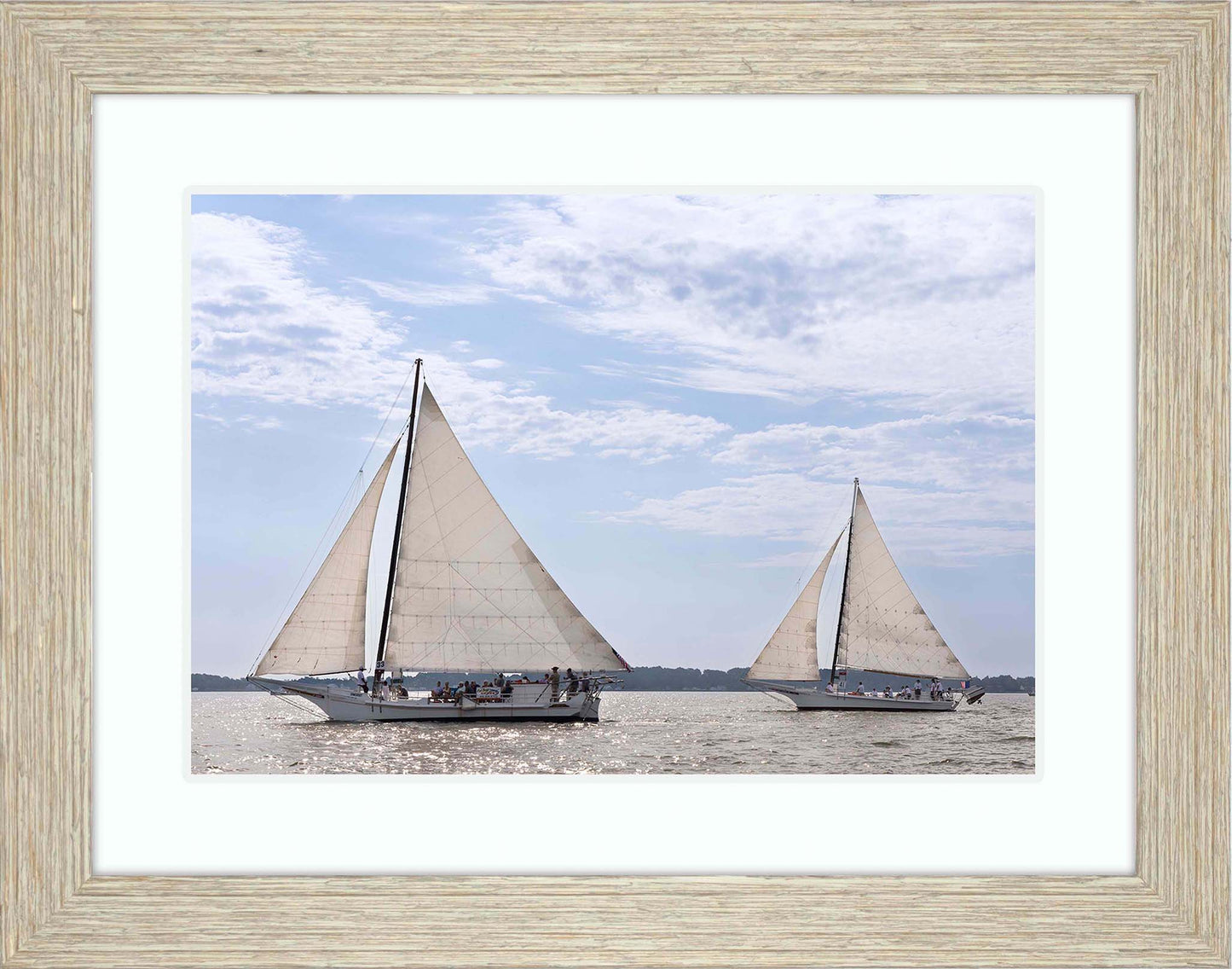 2023 Deal Island Skipjack Races - The Somerset Leads the Ida May -- Digital Print