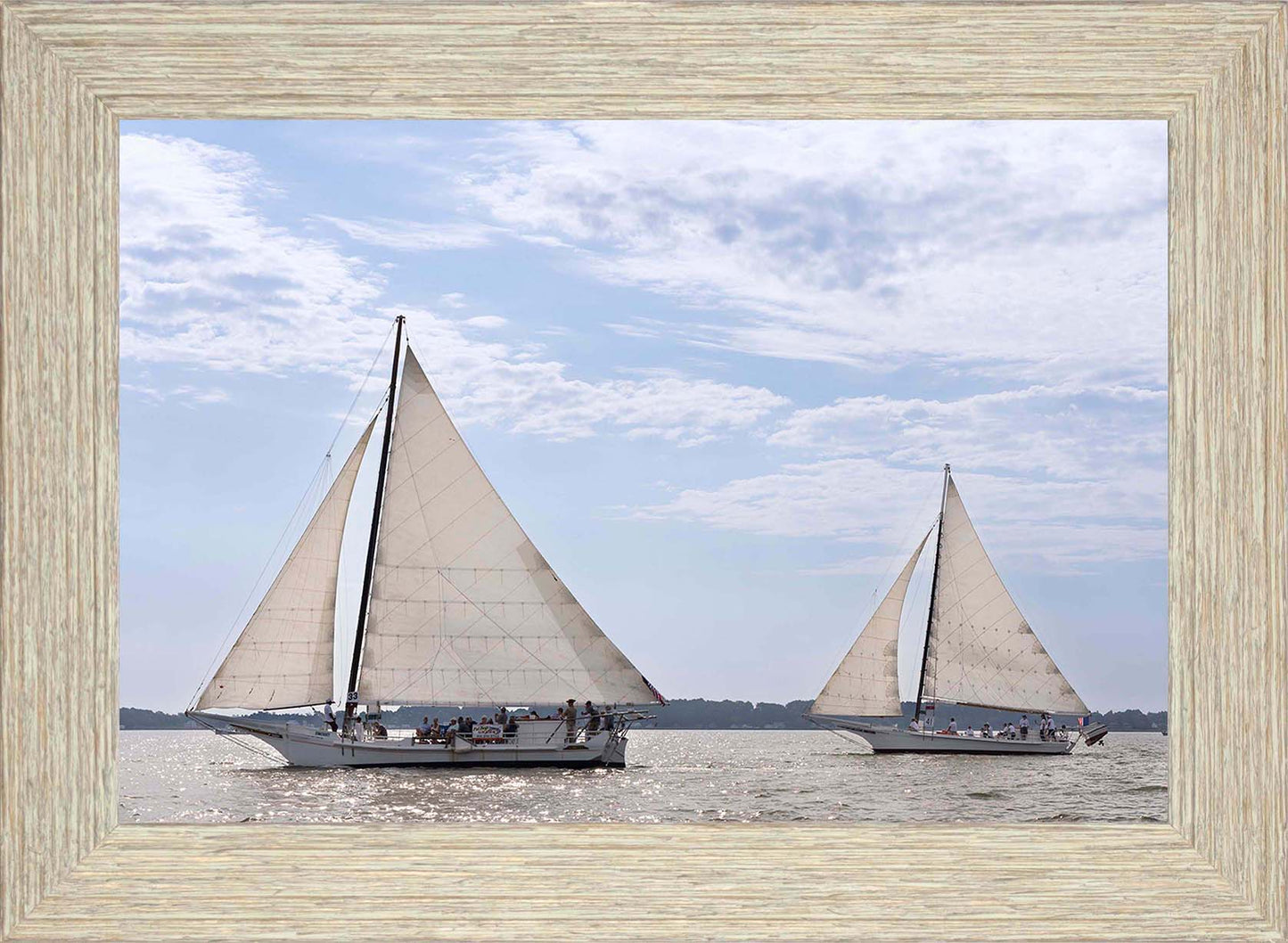 2023 Deal Island Skipjack Races - The Somerset Leads the Ida May -- Digital Print