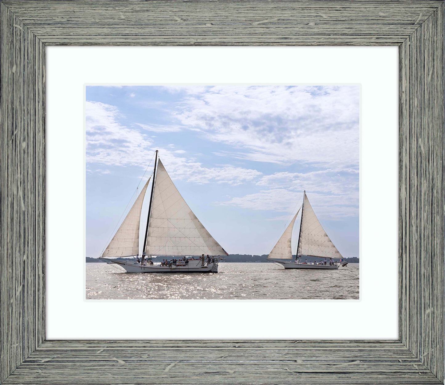 2023 Deal Island Skipjack Races - The Somerset Leads the Ida May -- Digital Print
