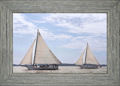 2023 Deal Island Skipjack Races - The Somerset Leads the Ida May -- Digital Print
