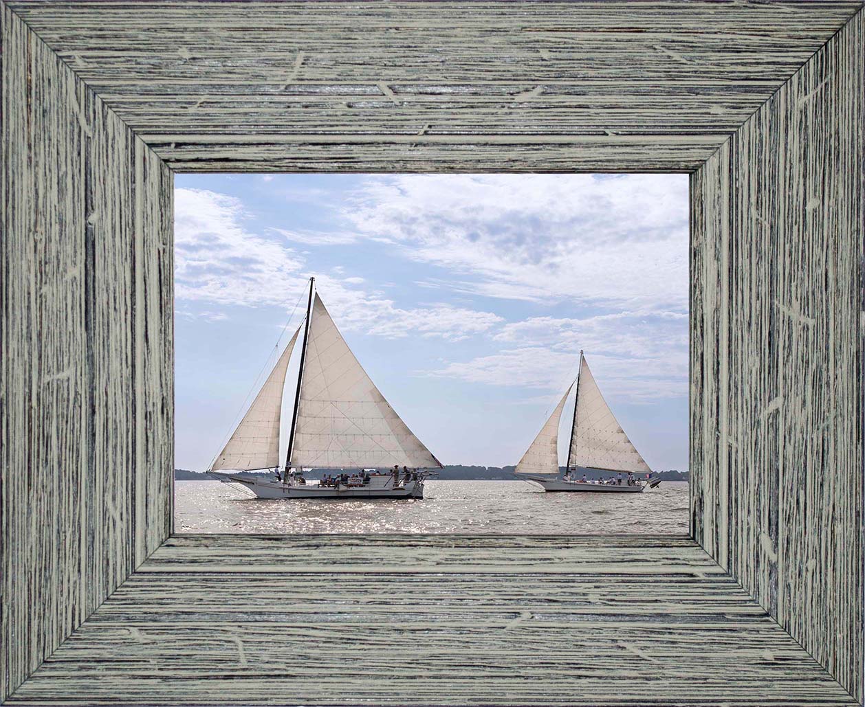 2023 Deal Island Skipjack Races - The Somerset Leads the Ida May -- Digital Print