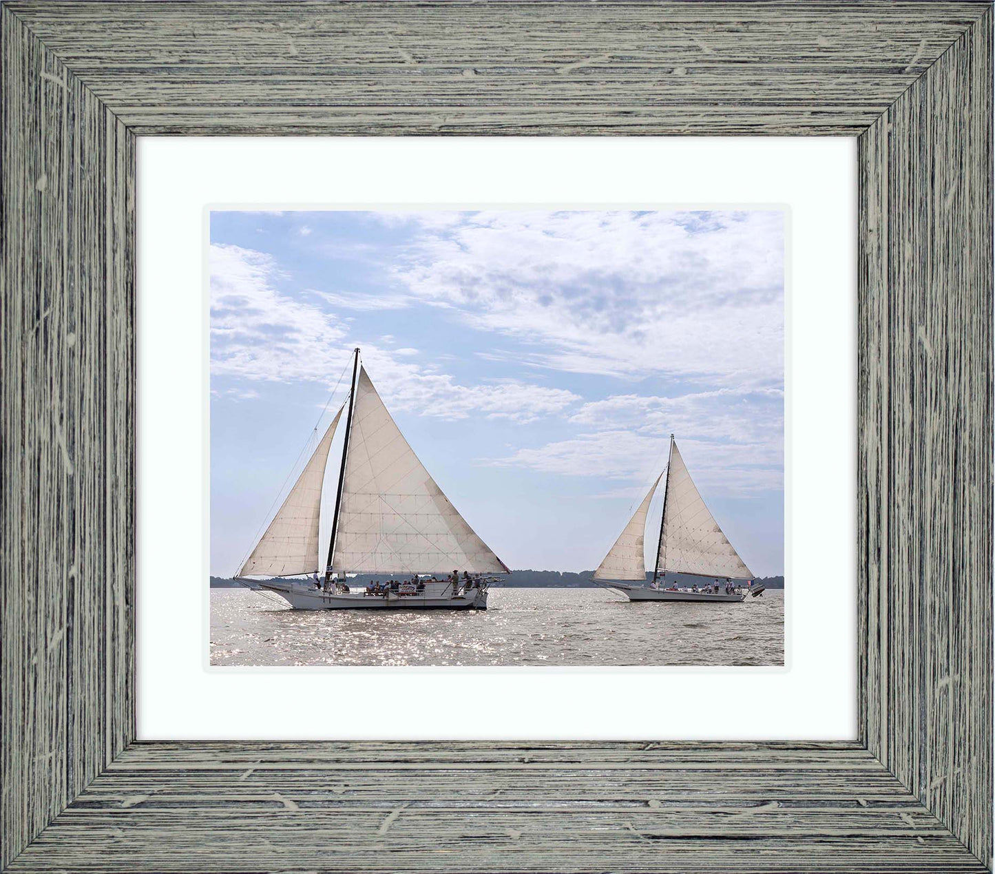 2023 Deal Island Skipjack Races - The Somerset Leads the Ida May -- Digital Print