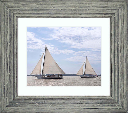 2023 Deal Island Skipjack Races - The Somerset Leads the Ida May -- Digital Print