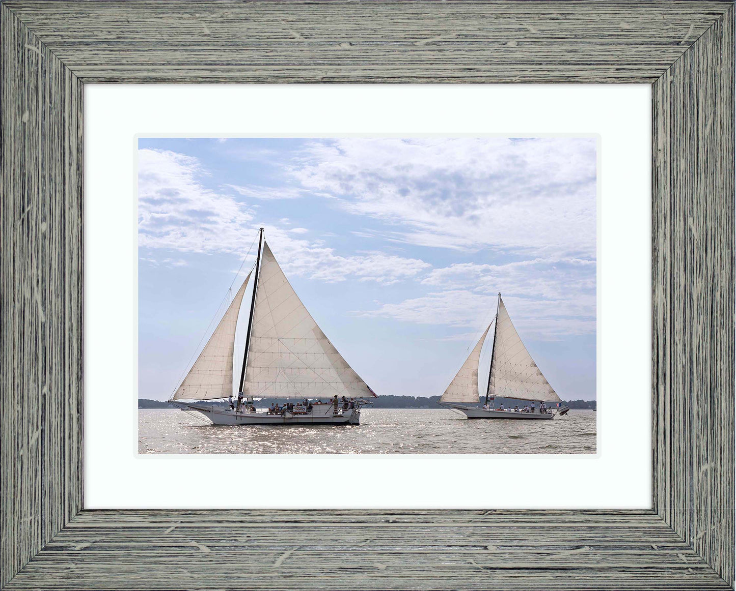 2023 Deal Island Skipjack Races - The Somerset Leads the Ida May -- Digital Print