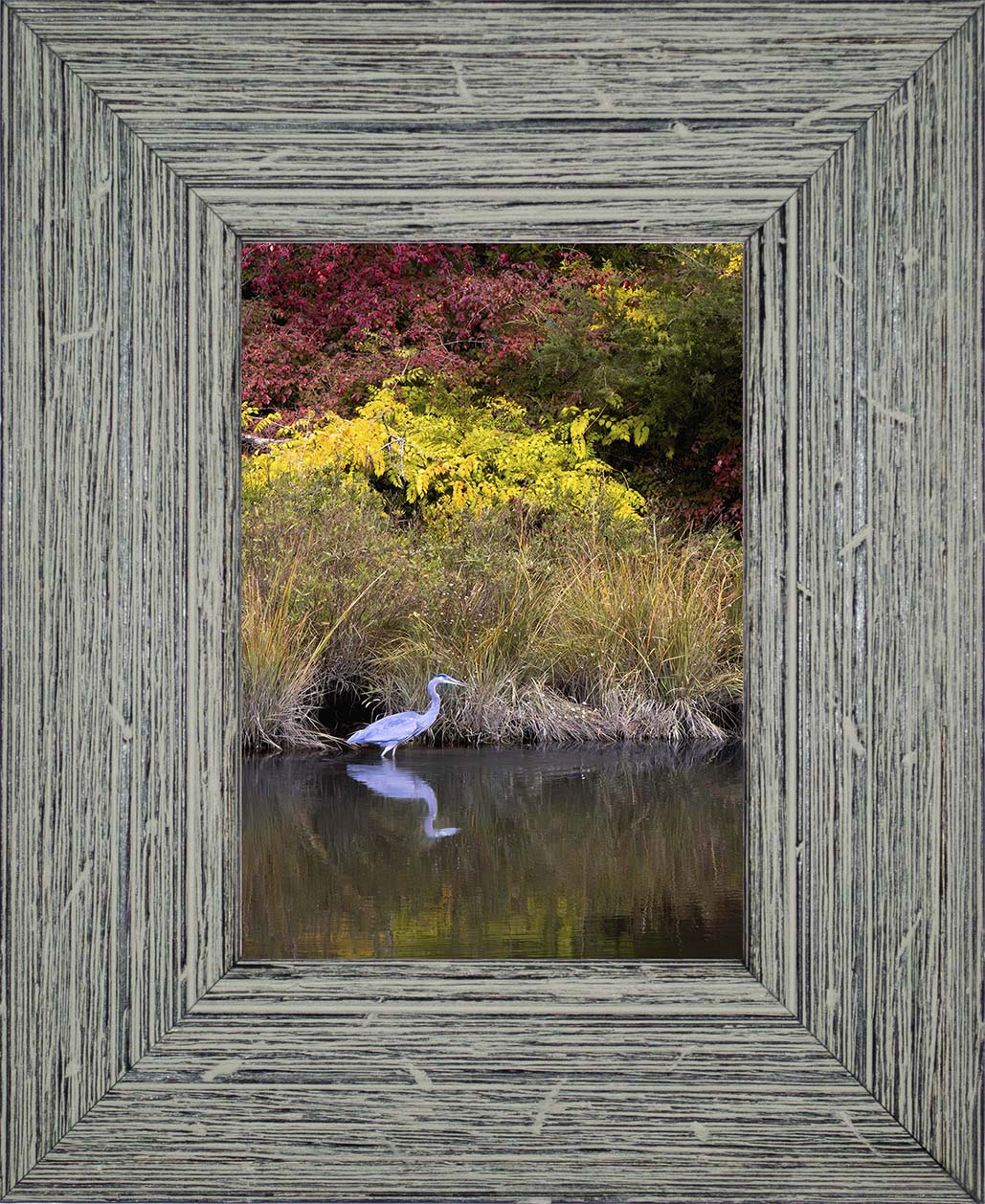 Cadle Creek Heron (Portrait) -- Digital Print