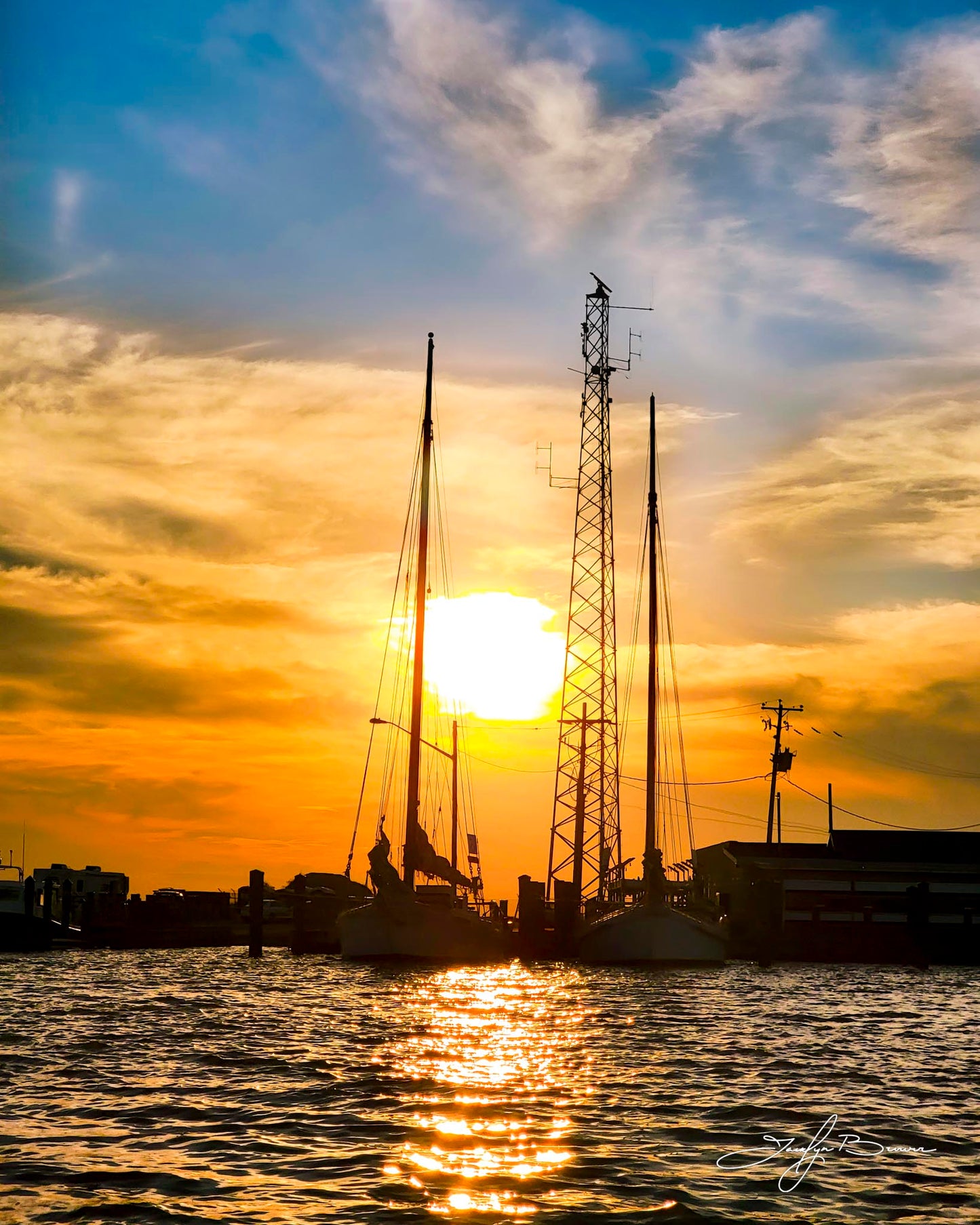 Deal Island Harbor Sunset